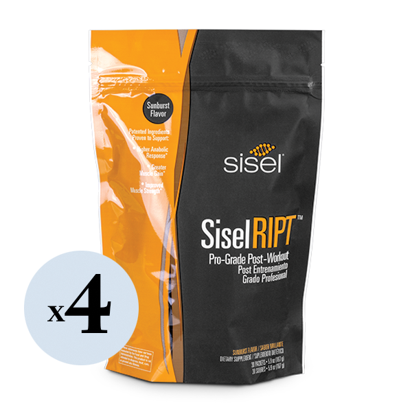 SiselRIPT™ Sunburst (4 Pack) Pro-Grade Post-Workout