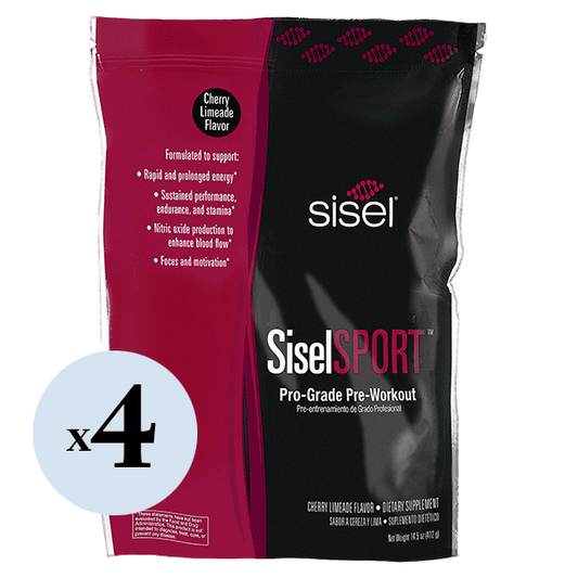 SiselSPORT™ Cherry Limeade (4 Pack) Pro-Grade Pre-Workout