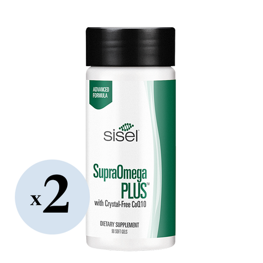 SupraOmega PLUS™ (2 Pack) With Crystal-Free CoQ10